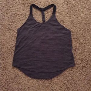 Grey and black nike tank